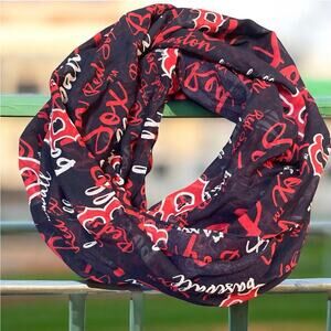 Boston Red Sox Infinity Scarf FOCO MLB Baseball Fabric DIY Pet Bandana Bag Tie